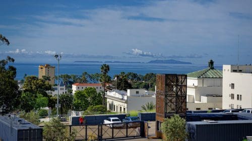 View from the Anacapa and Arch at VBG