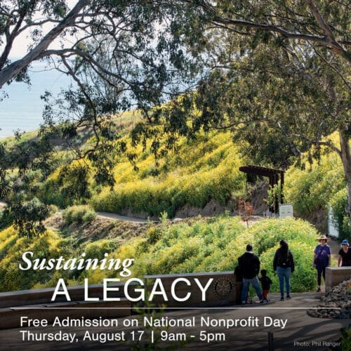 Graphic: Sustaining a Legacy... Free Admission on National Non-Profit Day