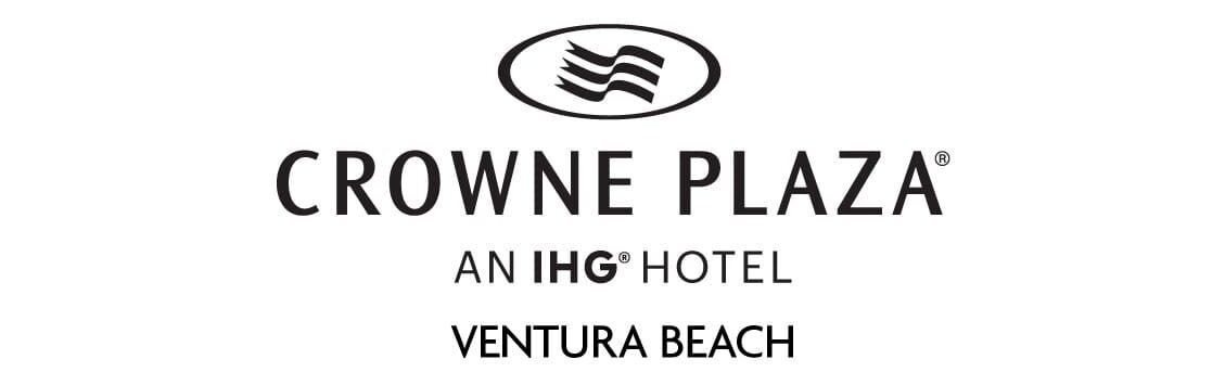 Crowne Plaza Ventura Beach logo. Text reads 