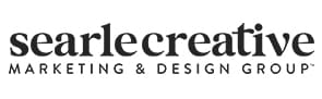 Logo for Searle Creative Marketing & Design Group featuring the name in bold black text, evoking a sense of home.